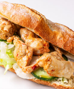 baguette rustiek hete kip