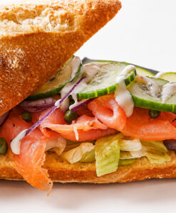baguette rustiek gerookte zalm