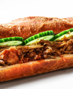 baguette rustiek pulled chicken